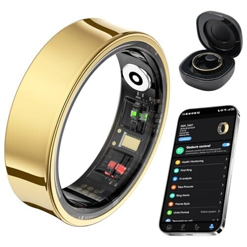 Amovan Smart Ring: Health, Activity, Sleep...