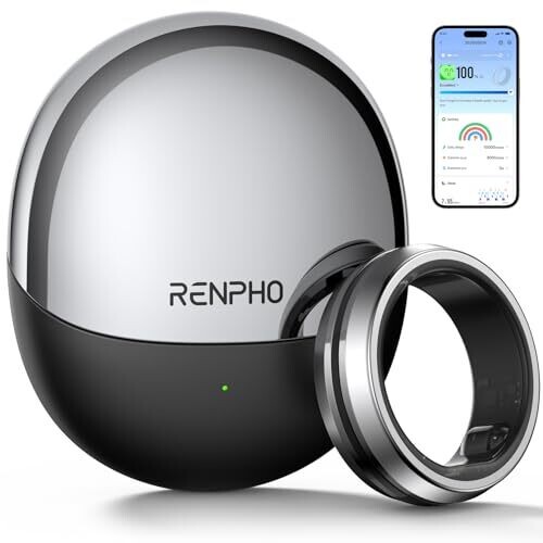 Lynx Smart Ring By RENPHO: Size Kit Included,...